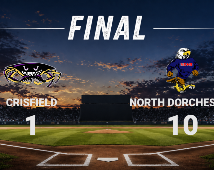 Final Score - Crisfield vs North Dorchester