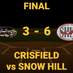 Final Score - Crisfield vs Snow Hill