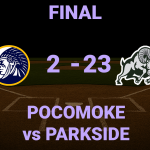 Final Score - Pocomoke vs Parkside